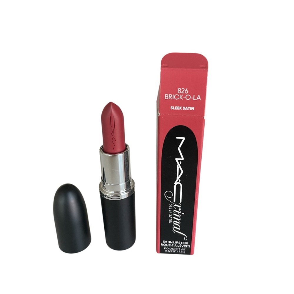 MAC Macximal Satin Lipstick 826 BRICK-O-LA Full Size New In Box